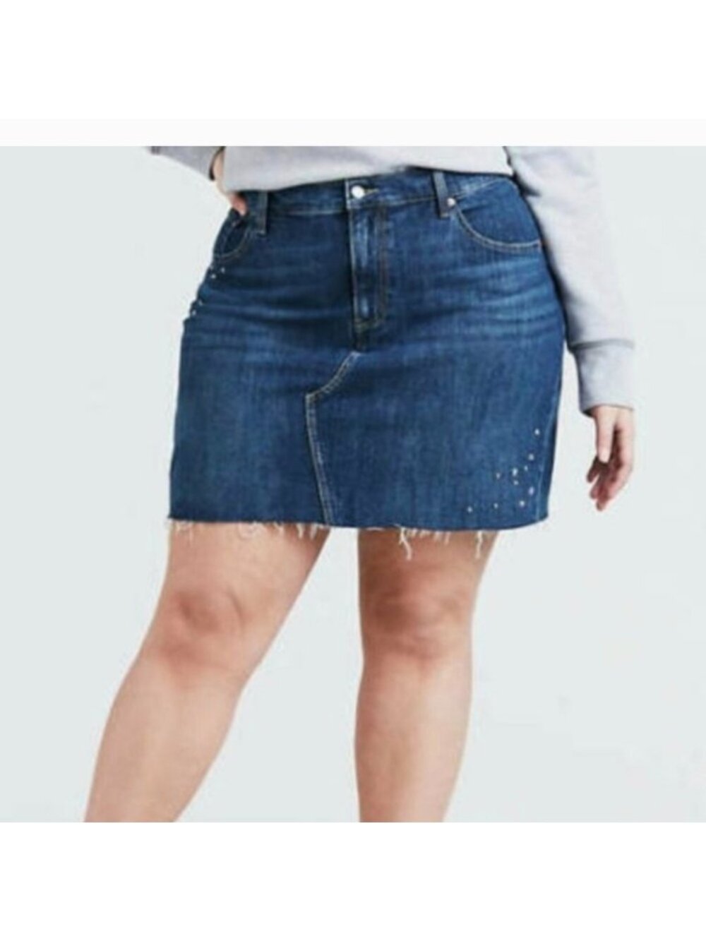 Levi's denim Mini skirt, With stars Embellishments, Women's Sz 18W New!